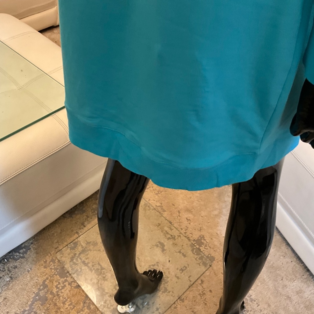 NWT BOSTON PROPER SEXY TURQUOISE EXPOSED ONE SHOULDER DRESS - Picture 9 of 12